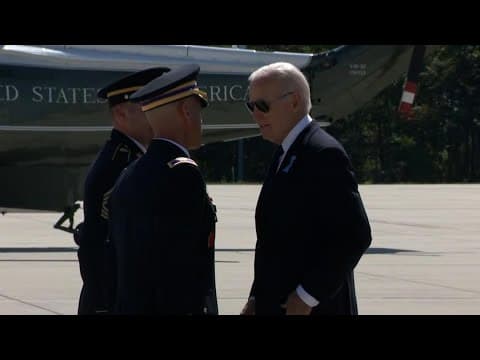 Joe Biden arrives in Pennsylvania to pay respects to 9/11 victims
