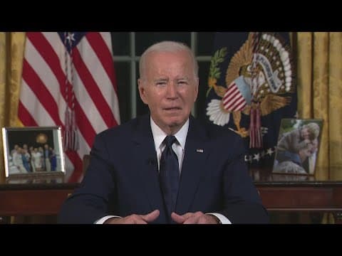 'We cannot give up on peace': Biden declares support for Israel and Ukraine is 'vital' for U.S. secu