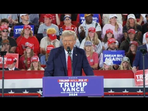 Donald Trump full speech at campaign rally in North Carolina