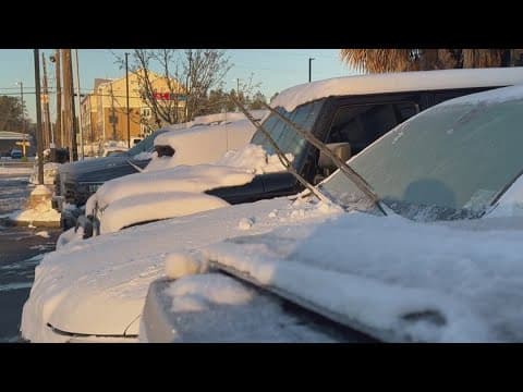 Ice and snow in Hammond, hard freezes expected for at least 3 more nights