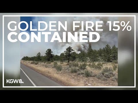 Golden Fire in Southern Oregon now 15% contained