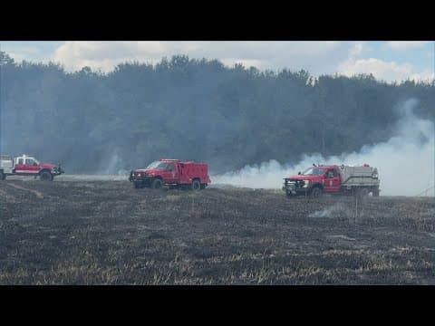 Grass fire burns in east Montgomery County as burn bans remain in effect