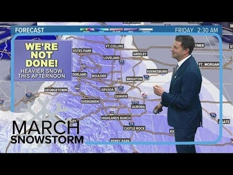 Latest forecast | Second wave of heavy snow heading for Colorado