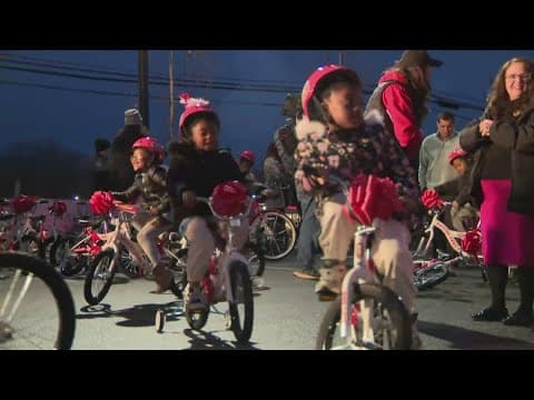 Jayden Daniels partners with Raising Canes to give bicycles to children | Get Uplifted