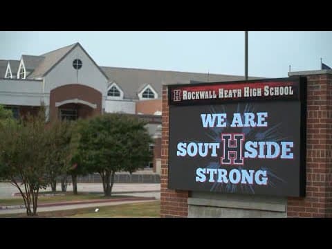 Rockwall ISD investigating after antisemitic flags were hung outside high school