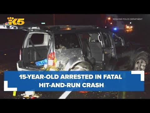 15-year-old arrested in hit-and-run crash that killed Redmond father, husband
