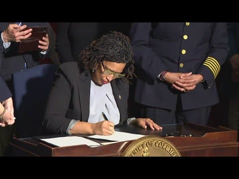Mayor Bowser signs Secure DC crime bill