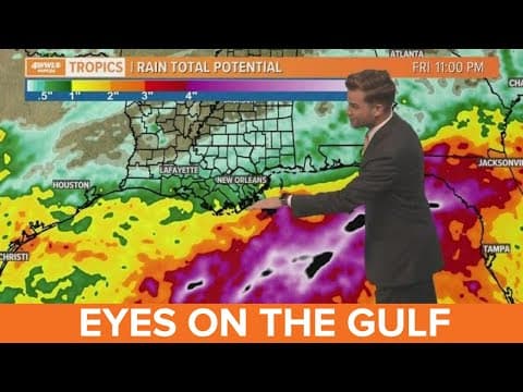 Friday morning tropical update: System in Gulf could bring heavy rain to some on coast