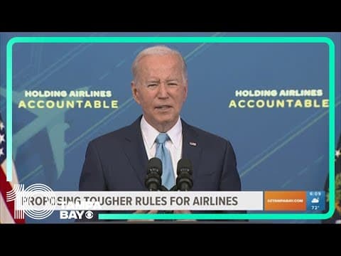 Biden pushes to hold airlines accountable for flight delays, cancellations