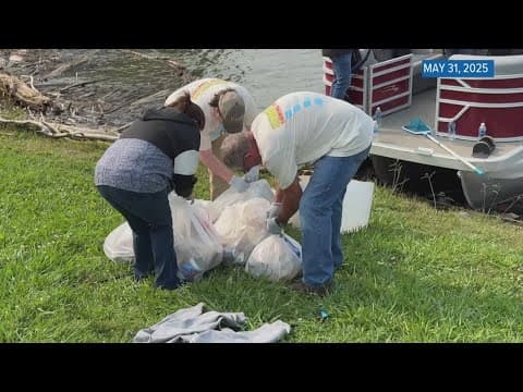 Volunteers keep area lakes clean of thousands of pounds of trash