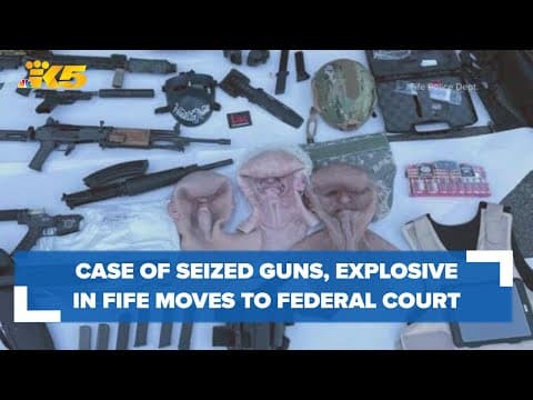 Fife police case of seized guns, explosive device moves to federal court