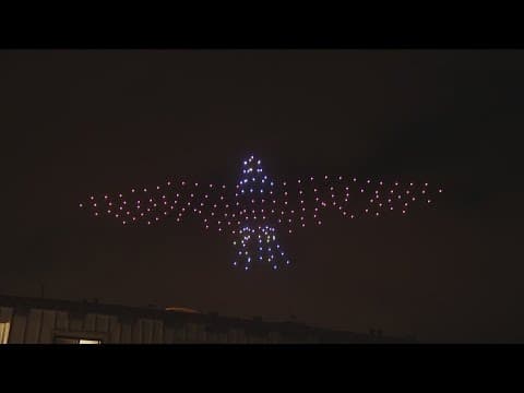 Drone light show just as dazzling as Fourth of July fireworks without all the noise