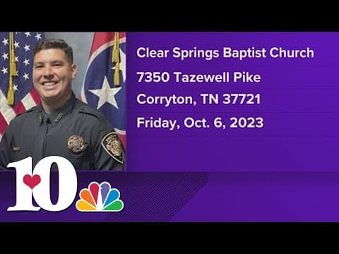 Fallen Knox County Deputy Tucker Blakely's memorial service to be held Friday