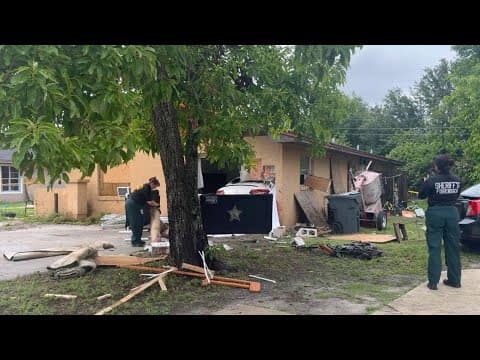 Sheriff Judd provides details after car crashes into Lakeland home, killing 2 people