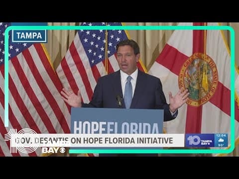 DeSantis lauds Hope Florida for providing people in need with community resources, gives thousands t