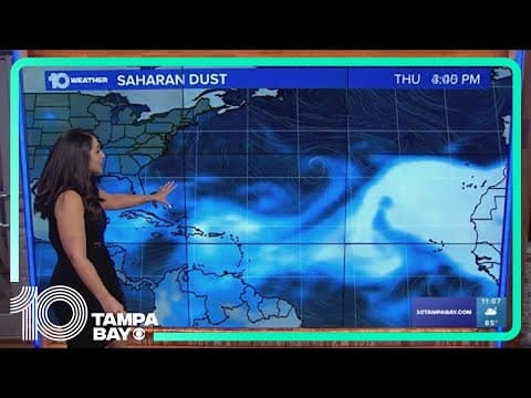 Plume of Saharan dust moves toward Florida