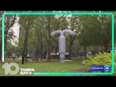 Large inflatable IUD hopes to spark conversation about contraception