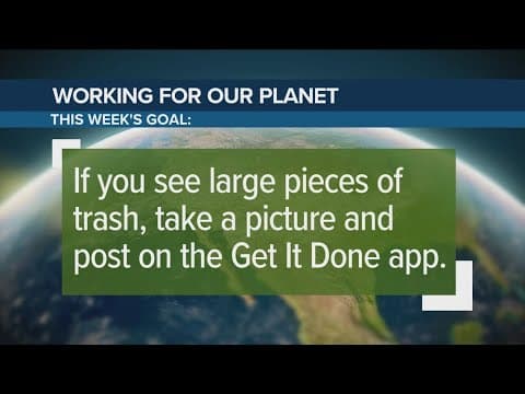 Report illegal dumping on the city's Get It Done app | Working for Our Planet