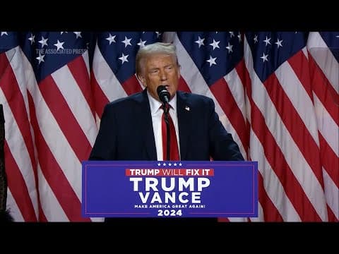 Trump vows to fight 'for your family and your future' in speech to supporters