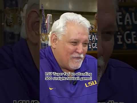 New Orleans restaurant owner Mike Serio talks to WWL-TV about attending 500 straight football games.