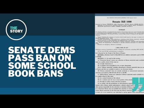 Oregon Senate passes bill reining in school book bans