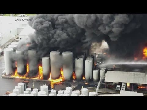 Mandatory evacuation remains as fire from Louisiana plant explosion burns