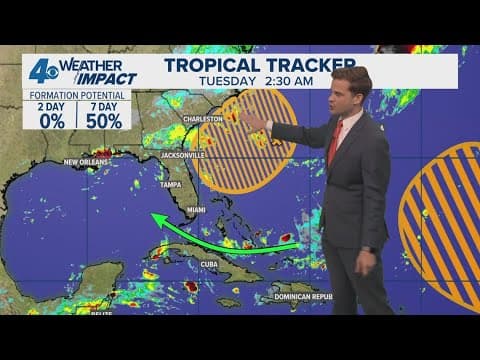 Tropical Weather Impact: Tuesday 7am Higher chance for development as NHC tracks multiple areas
