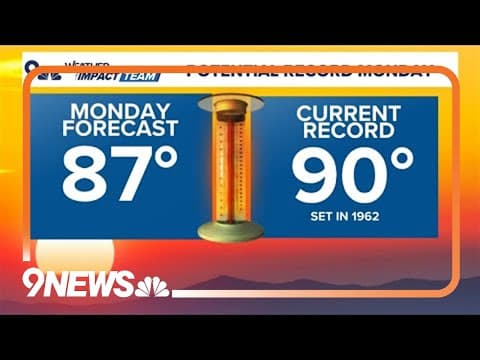 Latest forecast | Denver to see near-record heat Monday