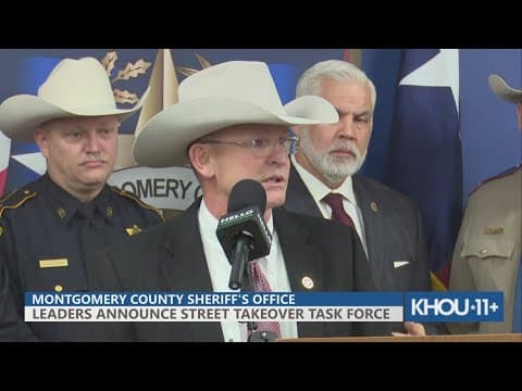 Montgomery, Harris county law enforcement announce new task for targeting street takeovers