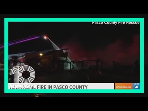 Multiple townhomes in Pasco County destroyed during fire
