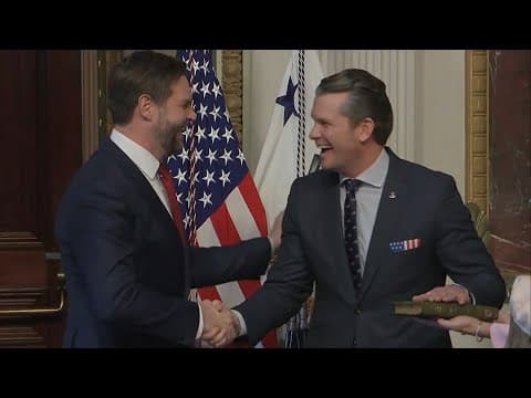 Pete Hegseth sworn in as United States Secretary of Defense (Jan. 25, 2025)