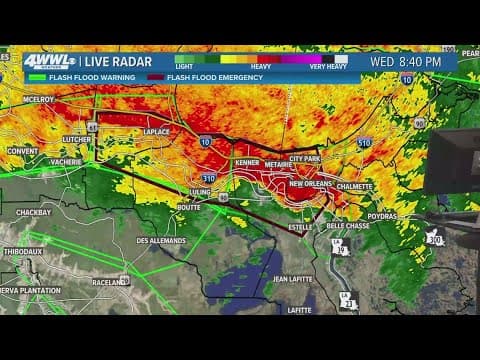 Chris Franklin explains Flash Flood Emergency in Orleans, JP, river parishes