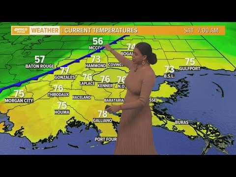 New Orleans Weather: Morning storms Saturday