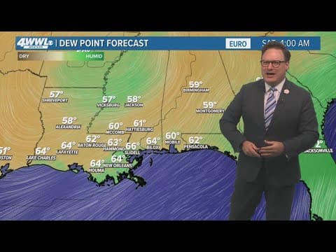 New Orleans Weather: Becoming less humid on the backside of Helene