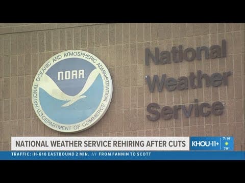 National Weather Service hiring back hundreds of positions that got cut