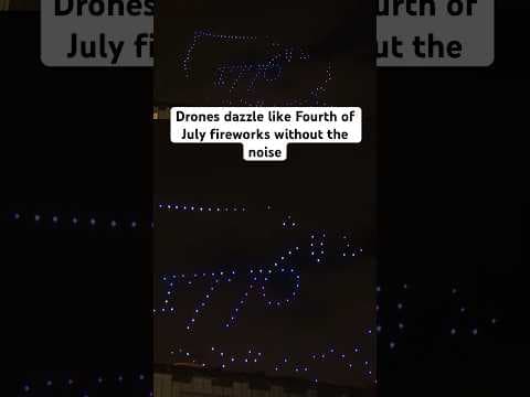 Drone Studios Light Shows put on the show in La Jolla this Fourth of July.