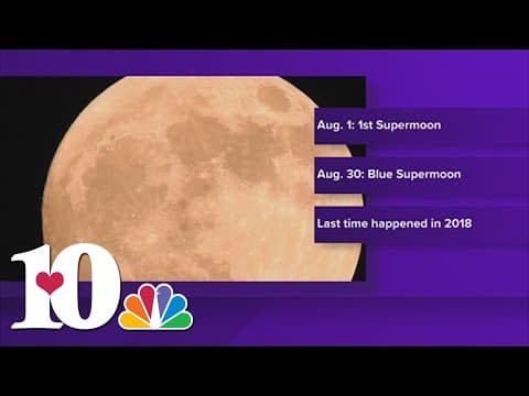 Two full supermoons to appear in August