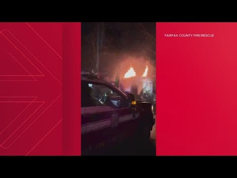 Fairfax firefighters tackle house blaze in Annandale