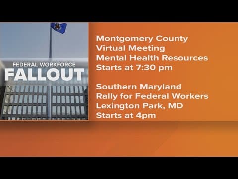 Events for laid off federal works in the DMV Thursday
