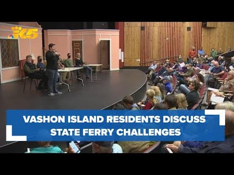 Vashon Island residents gather to discuss failings of state ferry system