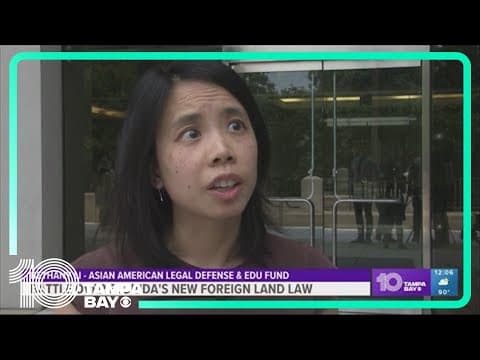Asian-Americans protest as ruling is expected on Florida's new Foreign Land Law