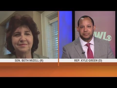 Senator Beth Mizell and Representative Kyle Green in the WWL Louisiana studio