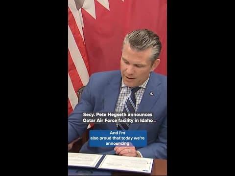 Defense Secretary Pete Hegseth announces Qatari Air Force facility coming to U.S.