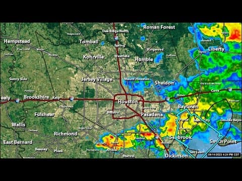 Live radar: More showers, isolated storms possible across Houston area