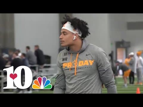 Vols wide receiver Jalin Hyatt talks Pro Day