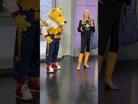 Denver Nuggets Supermascot Rocky visits 9NEWS before 2024 NBA playoffs kickoff