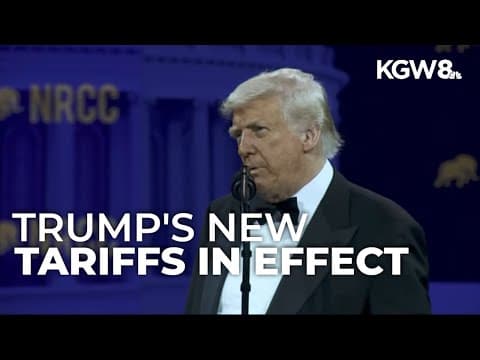 President Trump's sweeping new tariffs go into effect