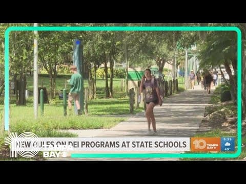 Florida public colleges barred from using funds for DEI programs