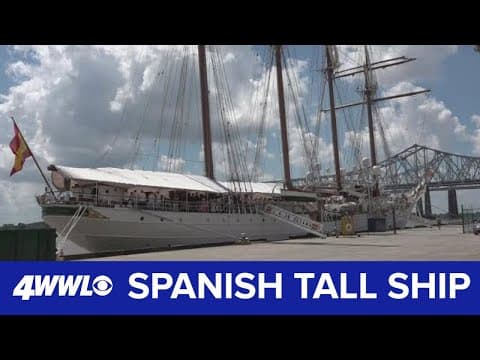 Spanish tall ship here in New Orleans for a few days