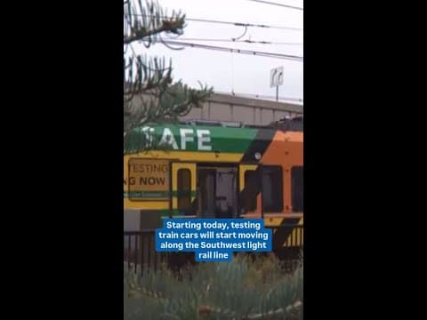 Metro Transit Testing Trains on Green Line Light Rail Expansion